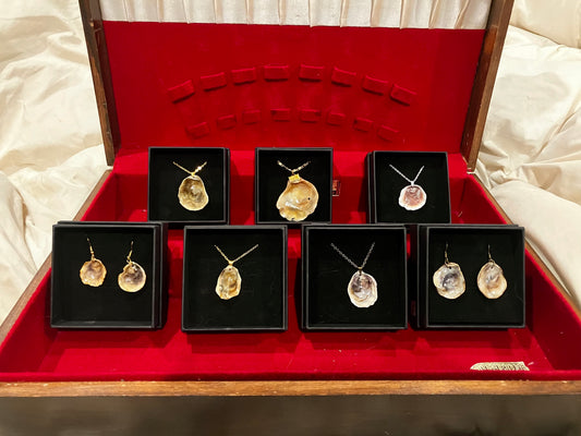 Oyster Shell Necklaces - Featuring the Rare Olympia Oyster