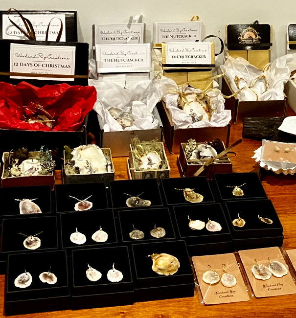 Oyster Shell Necklaces - Featuring the Rare Olympia Oyster