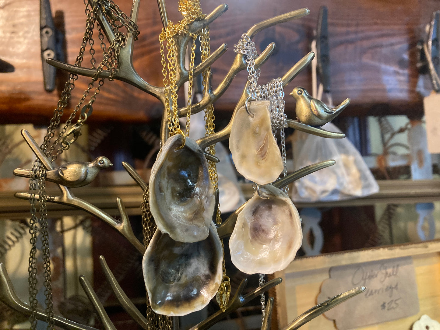 You are my "Other Half" - Paired Oyster Shell Necklaces