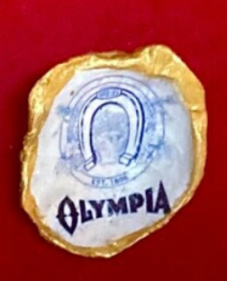 Olympia Beer Oyster Shell Keychain